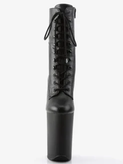 Pole Dance Shoes Women Sexy Boots Round Toe Zipper Zipper Stiletto Heel Rave Club Black Thigh High Boots Over The Knee Boots Stripper Shoes