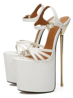 Pole Dance Shoes Women's Platform Stripper Heels Sky High Heel Sandals