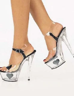 Pole Dance Shoes Exotic Spike Heel Plastic Sexy Sandals For Woman Stripper Shoes