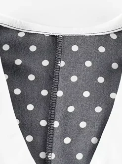 Polka Dot Maxi Dress For Women - Black Vintage Peter Pan Collar Bodycon Pencil Dress - Summer Date Night 2026