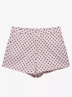 Polka Dot 2 Piece Set For Women - Casual Crop Jacket And Shorts - Spring Streetwear 2026