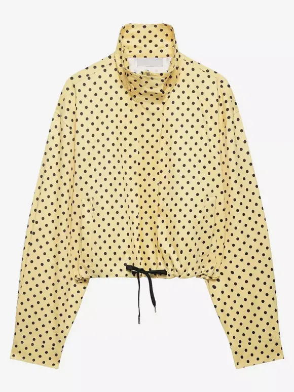 Polka Dot 2 Piece Set For Women - Casual Crop Jacket And Shorts - Spring Streetwear 2026