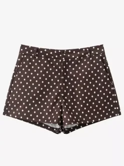 Polka Dot 2 Piece Set For Women - Casual Crop Jacket And Shorts - Spring Streetwear 2026
