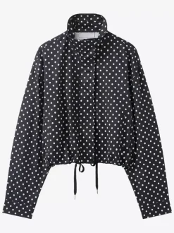 Polka Dot 2 Piece Set For Women - Casual Crop Jacket And Shorts - Spring Streetwear 2026