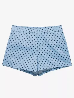 Polka Dot 2 Piece Set For Women - Casual Crop Jacket And Shorts - Spring Streetwear 2026