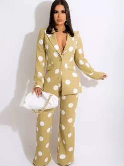 Polka Dot Suits Two Piece Co-ord Set For Spring 2026
