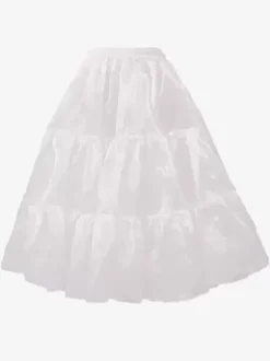 Polyester Lolita Petticoats Tiered White Lolita Underskirt