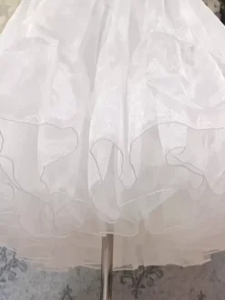 Polyester Lolita Petticoats Tiered White Lolita Underskirt