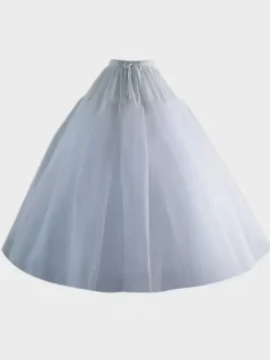 Polyester Lolita Petticoats Tiered White Lolita Underskirt