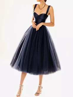 Pretty With Homecoming Dress Tea-Length Ball Gown Strapless Tiered