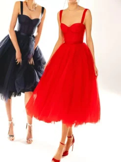 Pretty With Homecoming Dress Tea-Length Ball Gown Strapless Tiered