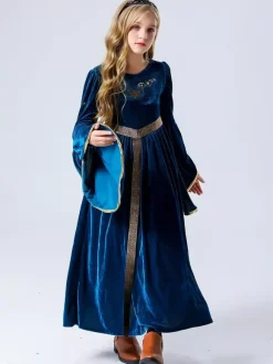 Princess Costumes For Kids Burgundy Set Dress
