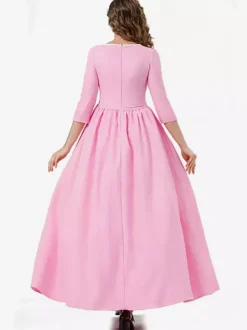 Princess Dress Pink Palace Party Robe Magician Long Dress