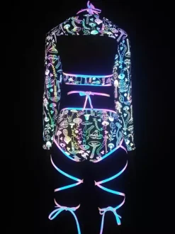 Printed Bodysuit Halloween Cosplay Costume Halloween Holiday Catsuits & Zentai