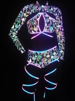 Printed Bodysuit Halloween Cosplay Costume Halloween Holiday Catsuits & Zentai