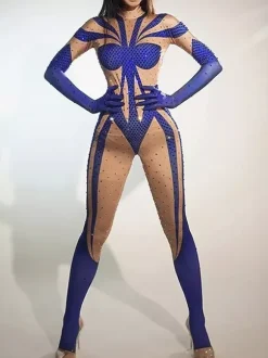 Printed Bodysuit Zentai Halloween Cosplay Costume Polyester Halloween Catsuits & Zentai