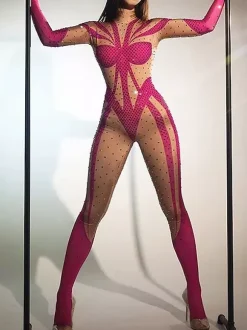 Printed Bodysuit Zentai Halloween Cosplay Costume Polyester Halloween Catsuits & Zentai