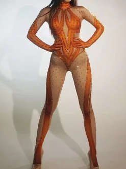 Printed Bodysuit Zentai Halloween Cosplay Costume Polyester Halloween Catsuits & Zentai