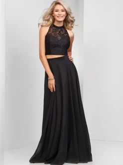 Prom Dress 2026 A-Line Halter Lace Sleeveless Pageant Dresses