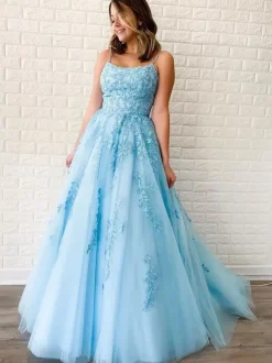 Prom Dress 2026 Lavender A-Line V-Neck Sleeveless Lace-Up Backless Criss-Cross Long Lace Party Dresses Wedding Guest Dresses Free Customization