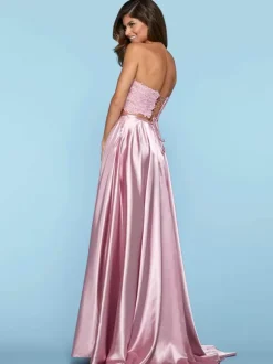 Prom Dress Halter Two-piece Sleeveless Lace Party Dresses