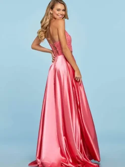 Prom Dress Halter Two-piece Sleeveless Lace Party Dresses
