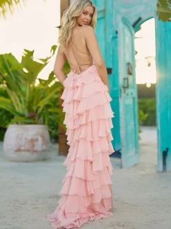 Prom Dress Jewel Neck Mermaid Sleeveless Pleated Pageant Dresses