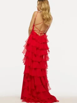 Prom Dress Jewel Neck Mermaid Sleeveless Pleated Pageant Dresses