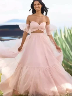 Prom Dress Sweetheart Neck Ball Gown Sleeveless Pleated Party Dresses