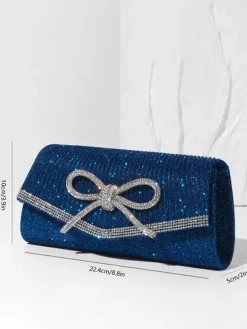 Prom Banquet Daily Pleated Fabric Detachable Chain Shoulder Hand Purse