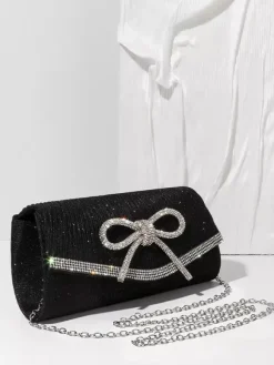 Prom Banquet Daily Pleated Fabric Detachable Chain Shoulder Hand Purse