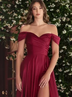 Prom Dress 2026 Elastic Silk Like Satin Sweetheart Neck A-Line Long Sleeves Split Front Wedding Guest Dresses