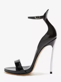 Purple High Heel Sandals Women's Open Toe Stiletto Heel Party Shoes