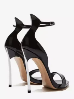 Purple High Heel Sandals Women's Open Toe Stiletto Heel Party Shoes