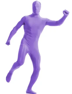 Purple Zentai Suit Adults Morph Suit Full Body Lycra Spandex Bodysuit for Men