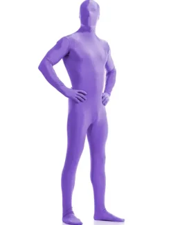 Purple Zentai Suit Adults Morph Suit Full Body Lycra Spandex Bodysuit for Men
