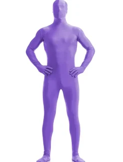 Purple Zentai Suit Adults Morph Suit Full Body Lycra Spandex Bodysuit for Men