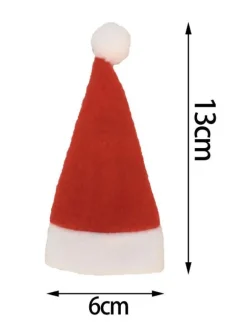 Red Christmas Hats For Forks Polyester Fiber Polyester Christmas Holidays Props