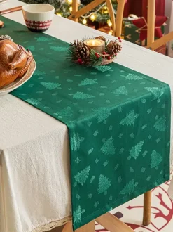 Red Christmas Polyester Fiber Polyester Christmas Pattern Christmas Holidays Costumes