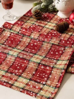 Red Christmas Polyester Fiber Polyester Plaid Christmas Holidays Costumes