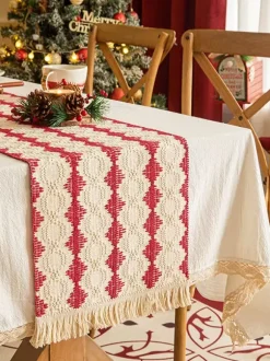 Red Christmas Polyester Fiber Polyester Plaid Christmas Holidays Costumes