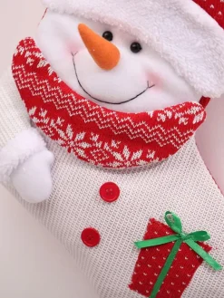 Red Christmas Socks Polyester Fiber Christmas Holidays Costumes