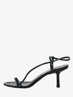 Red Heeled Sandals Open Toe Strappy Party Shoes For Women