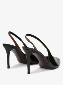 Red Peep Toe High Heels Women's Slingback Stiletto Heel Pumps