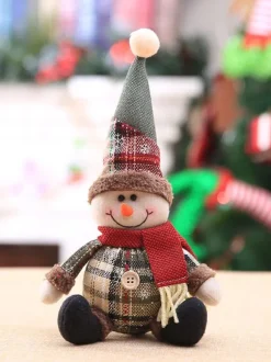 Red Christmas Doll Polyester Fiber Christmas Holidays Props