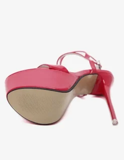 Red Sexy Sandals 2026 Platform Patent Sky High Sandals For Women