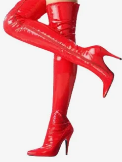 Red Thigh High Boots
