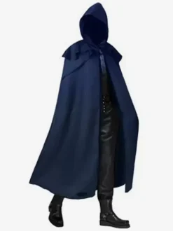 Red Vintage Accessory Retro Polyester Polyester Fiber Cloak Retro Costumes For Man Burgundy