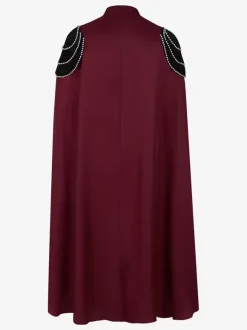 Red Vintage Retro Polyester Retro Costumes For Man Burgundy