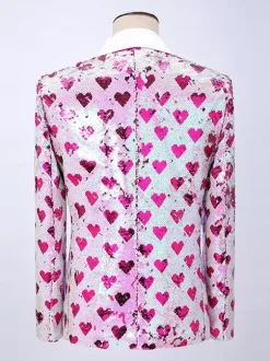 Red Vintage Top Elegant Long Sleeves Polyester Polyester Fiber Overcoat Retro Costumes For Man
